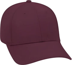 OTTO 19 536 Cotton Twill Low Profile Pro Style Cap with 6 Embroidered Eyelets Maroon Maroon / One Size Fits Most