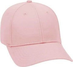 OTTO 19-536 Cotton Twill Low Profile Pro Style Cap with 6 Embroidered Eyelets - Pink - Pink / One Size Fits Most