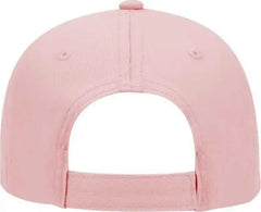OTTO 19-536 Cotton Twill Low Profile Pro Style Cap with 6 Embroidered Eyelets - Pink - Pink / One Size Fits Most