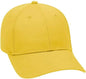 OTTO 19-536 Cotton Twill Low Profile Pro Style Cap with 6 Embroidered Eyelets - Yellow - Yellow / One Size Fits Most