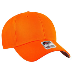 OTTO 19-536 Neon 6 Panel Low Profile Baseball Cap - N. Orange - N. Orange / 6 1/2’’ - 7 5/8’’