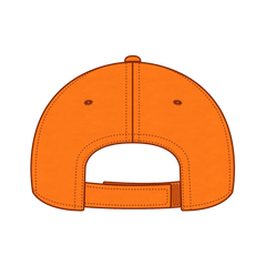 OTTO 19-536 Neon 6 Panel Low Profile Baseball Cap - N. Orange - N. Orange / 6 1/2’’ - 7 5/8’’