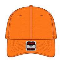 OTTO 19-536 Neon 6 Panel Low Profile Baseball Cap - N. Orange - N. Orange / 6 1/2’’ - 7 5/8’’