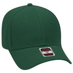 OTTO 19-609 6 Panel Low Profile Baseball Cap - Dk. Green - Dk. Green / 6 1/2’’ - 7 5/8’’