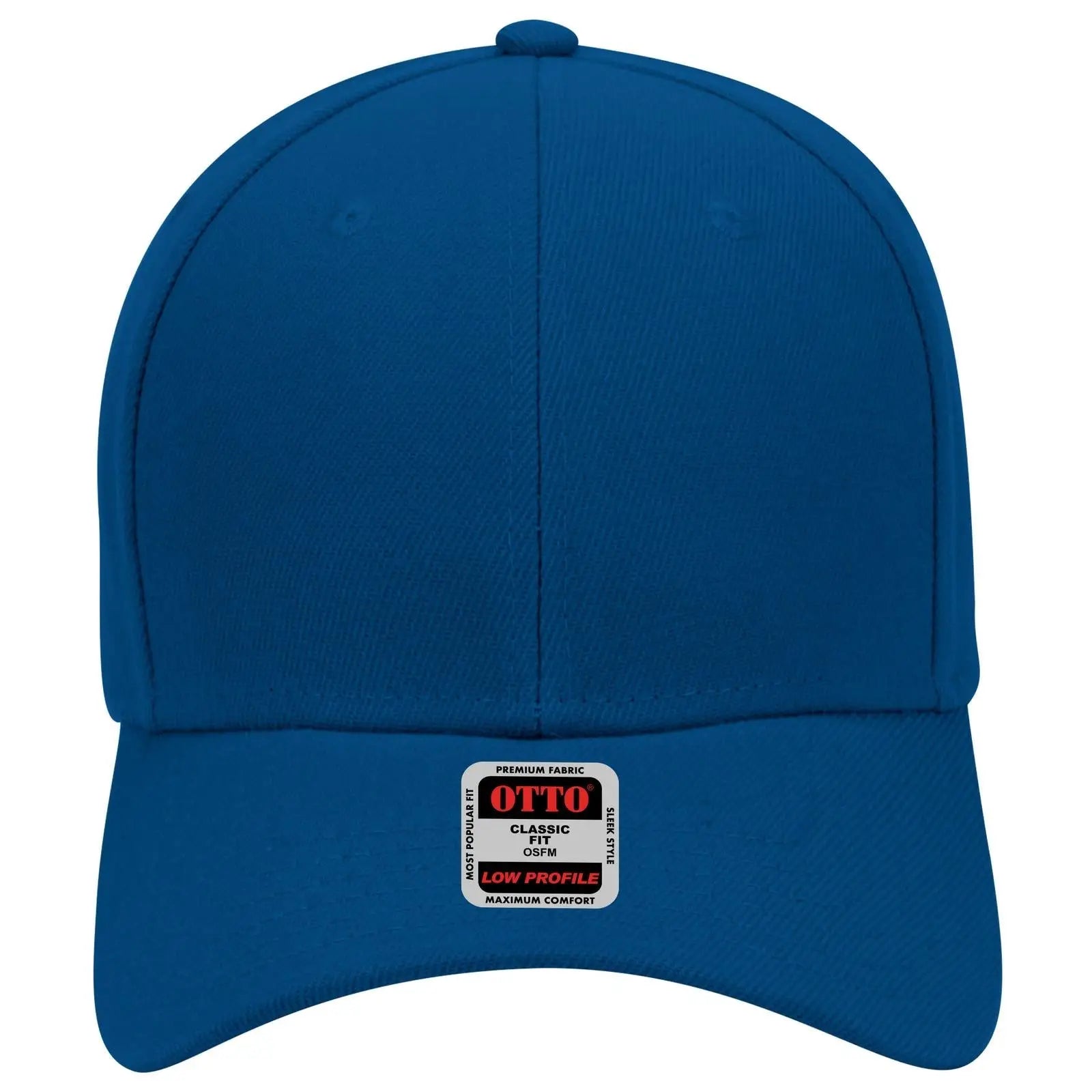 OTTO 19-609 6 Panel Low Profile Baseball Cap - Royal - Royal / 6 1/2’’ - 7 5/8’’