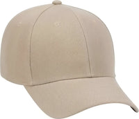OTTO 19-609 Alternative Wool Blend Low Profile Pro Style Cap - Khaki - Khaki / One Size Fits Most