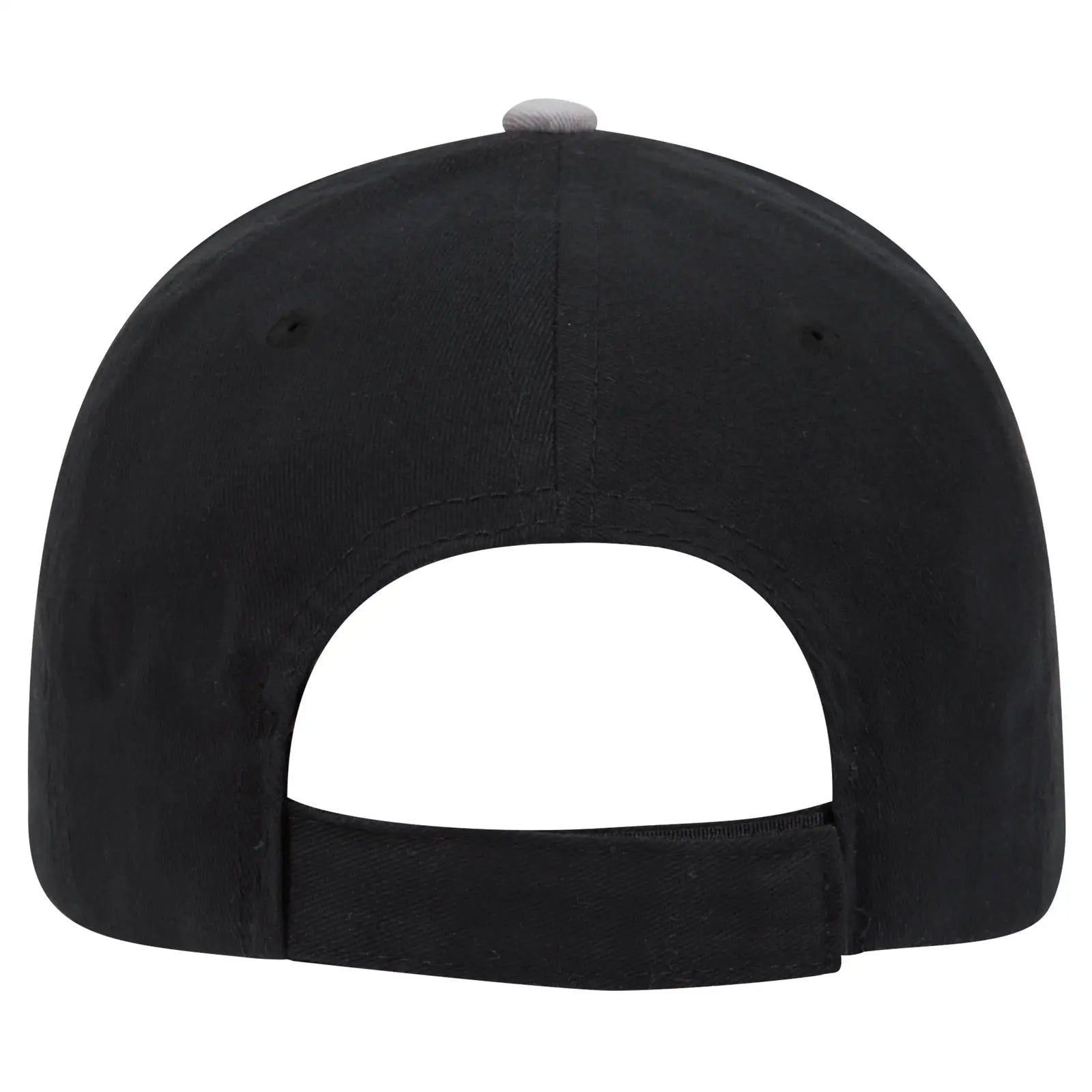 OTTO 19-701 6 Panel Low Profile Baseball Cap - Blk/Gry/Wht - Blk/Gry/Wht / 6 1/2’’ - 7 5/8’’