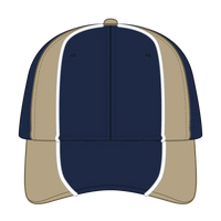 OTTO 19-701 6 Panel Low Profile Baseball Cap - Nvy/Kha/Wht - Nvy/Kha/Wht / 6 1/2’’ - 7 5/8’’