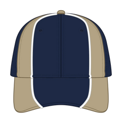 OTTO 19-701 6 Panel Low Profile Baseball Cap - Nvy/Kha/Wht - Nvy/Kha/Wht / 6 1/2’’ - 7 5/8’’