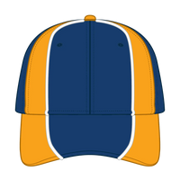 OTTO 19-701 6 Panel Low Profile Baseball Cap - Ryl/Gld/Wht - Ryl/Gld/Wht / 6 1/2’’ - 7 5/8’’