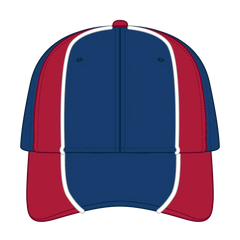 OTTO 19-701 6 Panel Low Profile Baseball Cap - Ryl/Red/Wht - Ryl/Red/Wht / 6 1/2’’ - 7 5/8’’