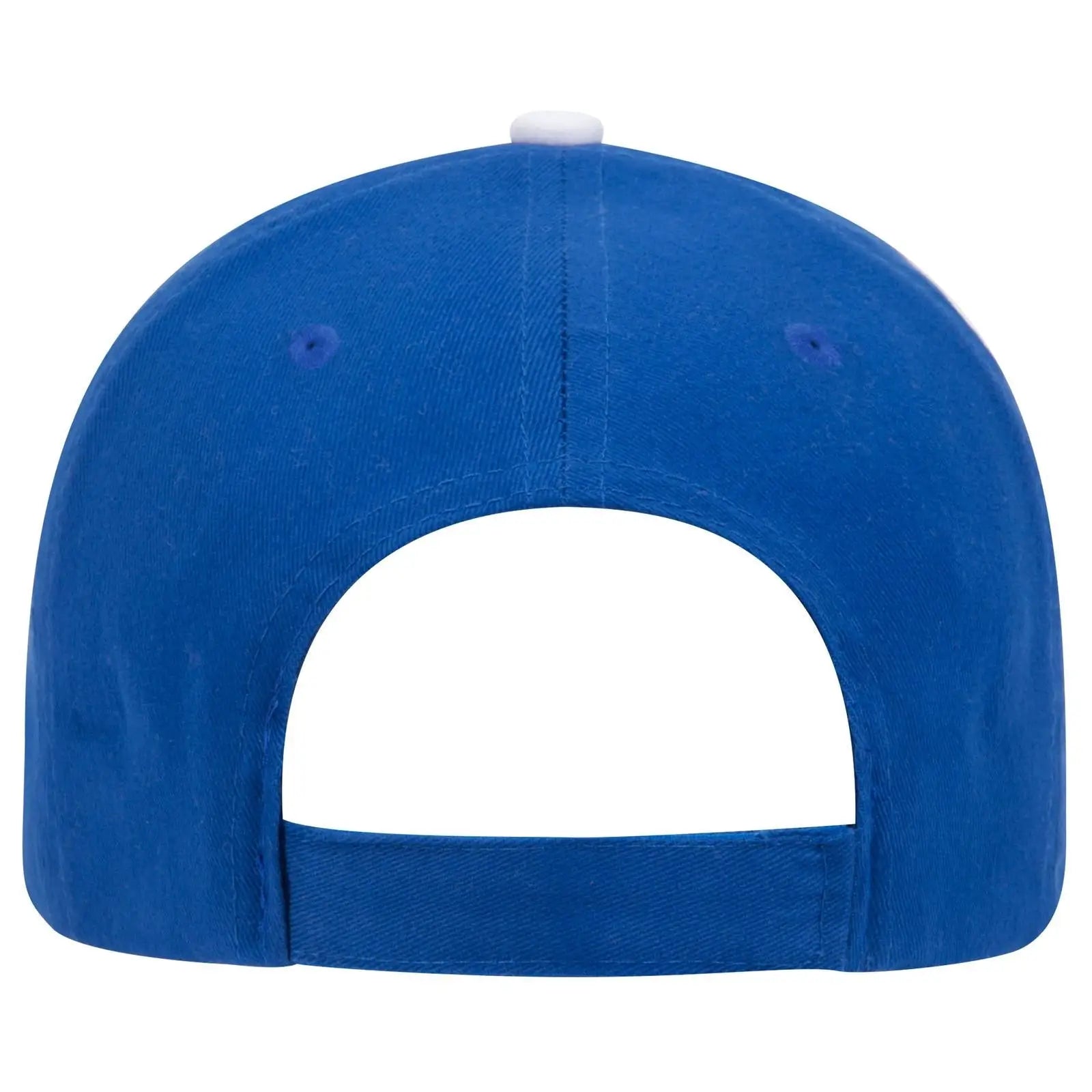 OTTO 19-701 6 Panel Low Profile Baseball Cap - Ryl/Wht/Red - Ryl/Wht/Red / 6 1/2’’ - 7 5/8’’