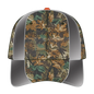 OTTO 19-701 Camouflage 6 Panel Low Profile Baseball Cap - Lt.Lod/Brn/Kly/N.Org - Lt.Lod/Brn/Kly/N.Org / 6 1/2’’ - 7