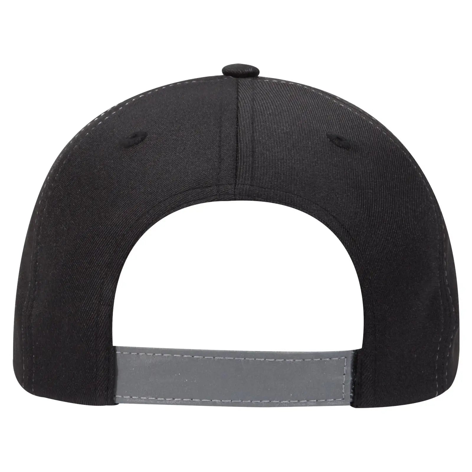 OTTO 19-701 Neon 6 Panel Low Profile Baseball Cap - Blk/Ref.Gry - Blk/Ref.Gry / 6 1/2’’ - 7 5/8’’