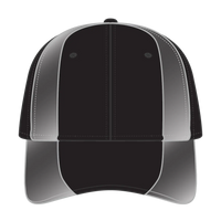 OTTO 19-701 Neon 6 Panel Low Profile Baseball Cap - Blk/Ref.Gry - Blk/Ref.Gry / 6 1/2’’ - 7 5/8’’