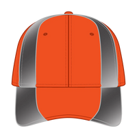 OTTO 19-701 Neon 6 Panel Low Profile Baseball Cap - N.Org/Ref.Gry - N.Org/Ref.Gry / 6 1/2’’ - 7 5/8’’