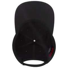 OTTO 19-768 6 Panel Low Profile Baseball Cap - Black - Black / 6 1/2’’ - 7 5/8’’