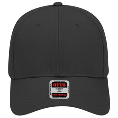 OTTO 19-768 6 Panel Low Profile Baseball Cap - Black - Black / 6 1/2’’ - 7 5/8’’