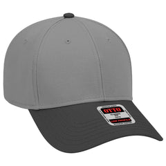 OTTO 19-768 6 Panel Low Profile Baseball Cap - Blk/Ch.Gry/Ch.Gry - Blk/Ch.Gry/Ch.Gry / 6 1/2’’ - 7 5/8’’