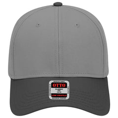 OTTO 19-768 6 Panel Low Profile Baseball Cap - Blk/Ch.Gry/Ch.Gry - Blk/Ch.Gry/Ch.Gry / 6 1/2’’ - 7 5/8’’