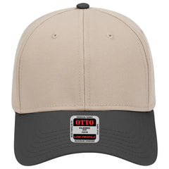 OTTO 19-768 6 Panel Low Profile Baseball Cap - Blk/Kha/Kha - Blk/Kha/Kha / 6 1/2’’ - 7 5/8’’
