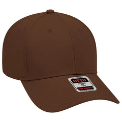 OTTO 19-768 6 Panel Low Profile Baseball Cap - Brown - Brown / 6 1/2’’ - 7 5/8’’