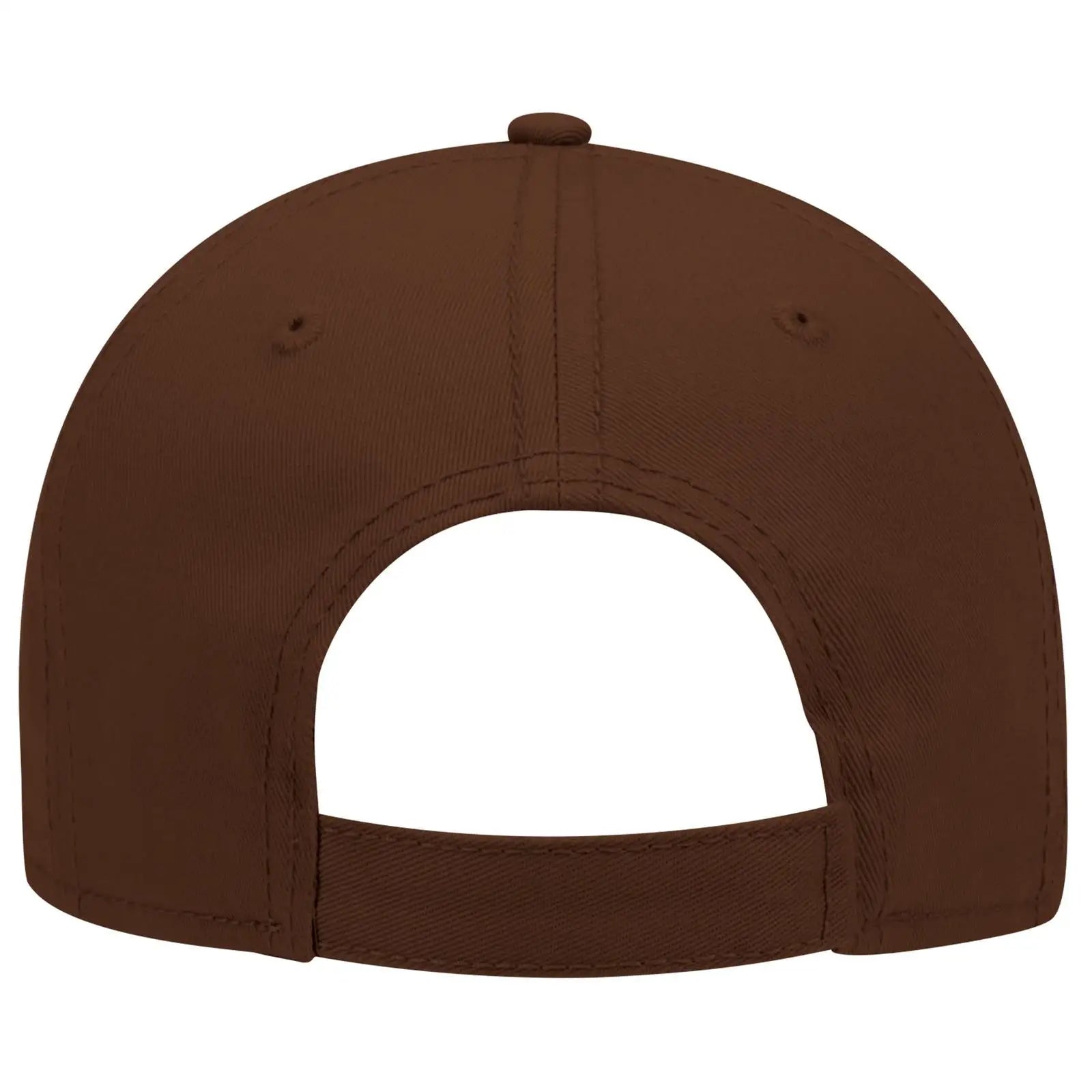 OTTO 19-768 6 Panel Low Profile Baseball Cap - Brown - Brown / 6 1/2’’ - 7 5/8’’