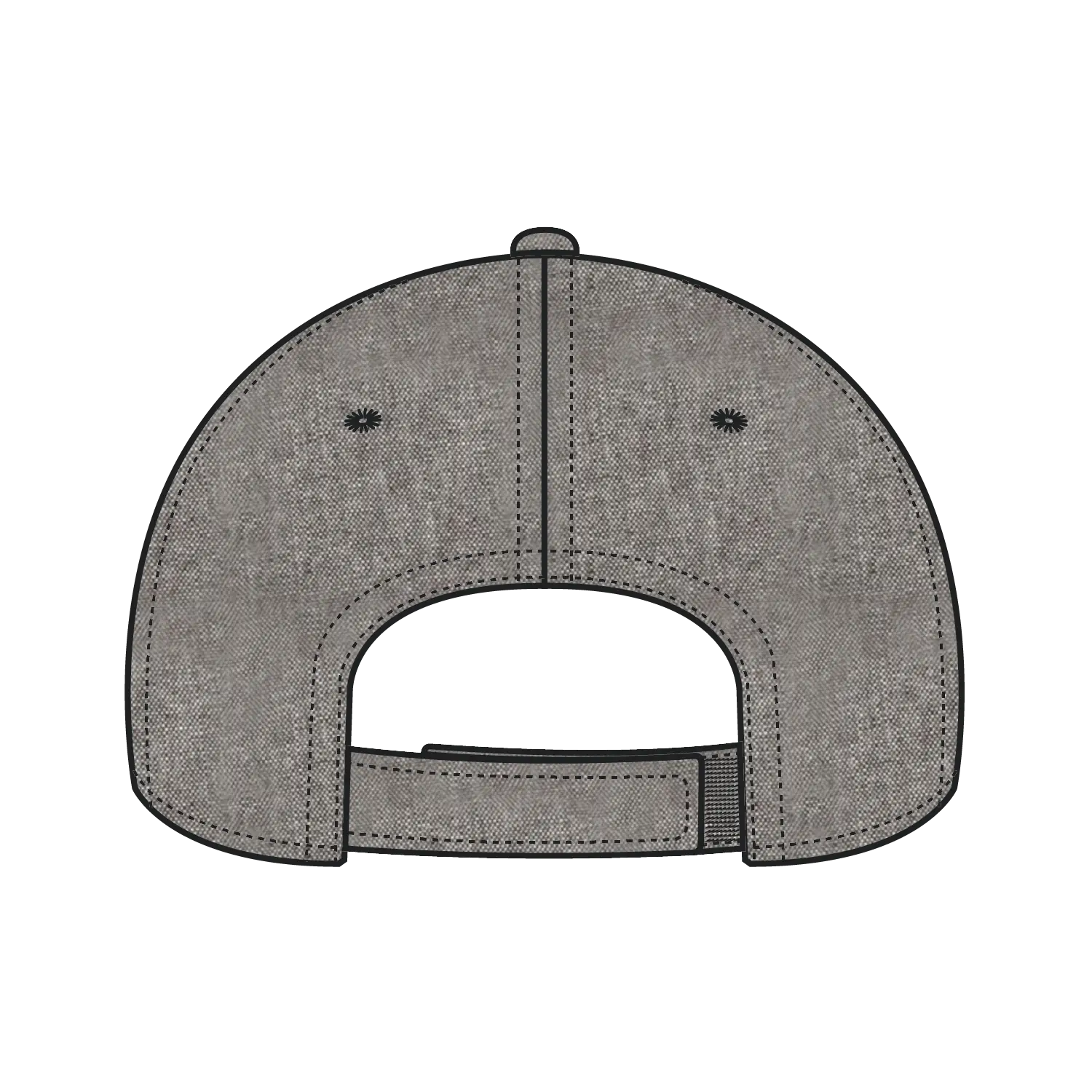 OTTO 19-768 6 Panel Low Profile Baseball Cap - Char. Gray - Char. Gray / 6 1/2’’ - 7 5/8’’