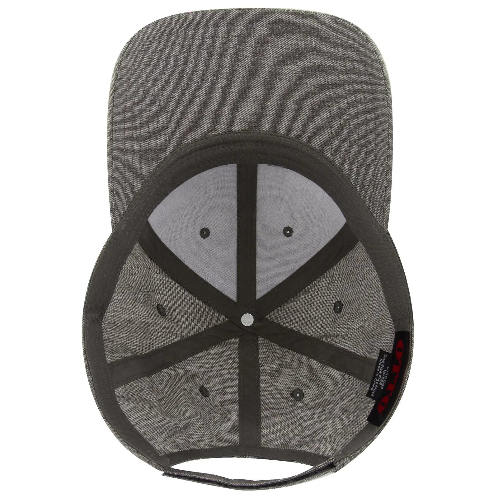 OTTO 19-768 6 Panel Low Profile Baseball Cap - Char. Gray - Char. Gray / 6 1/2’’ - 7 5/8’’