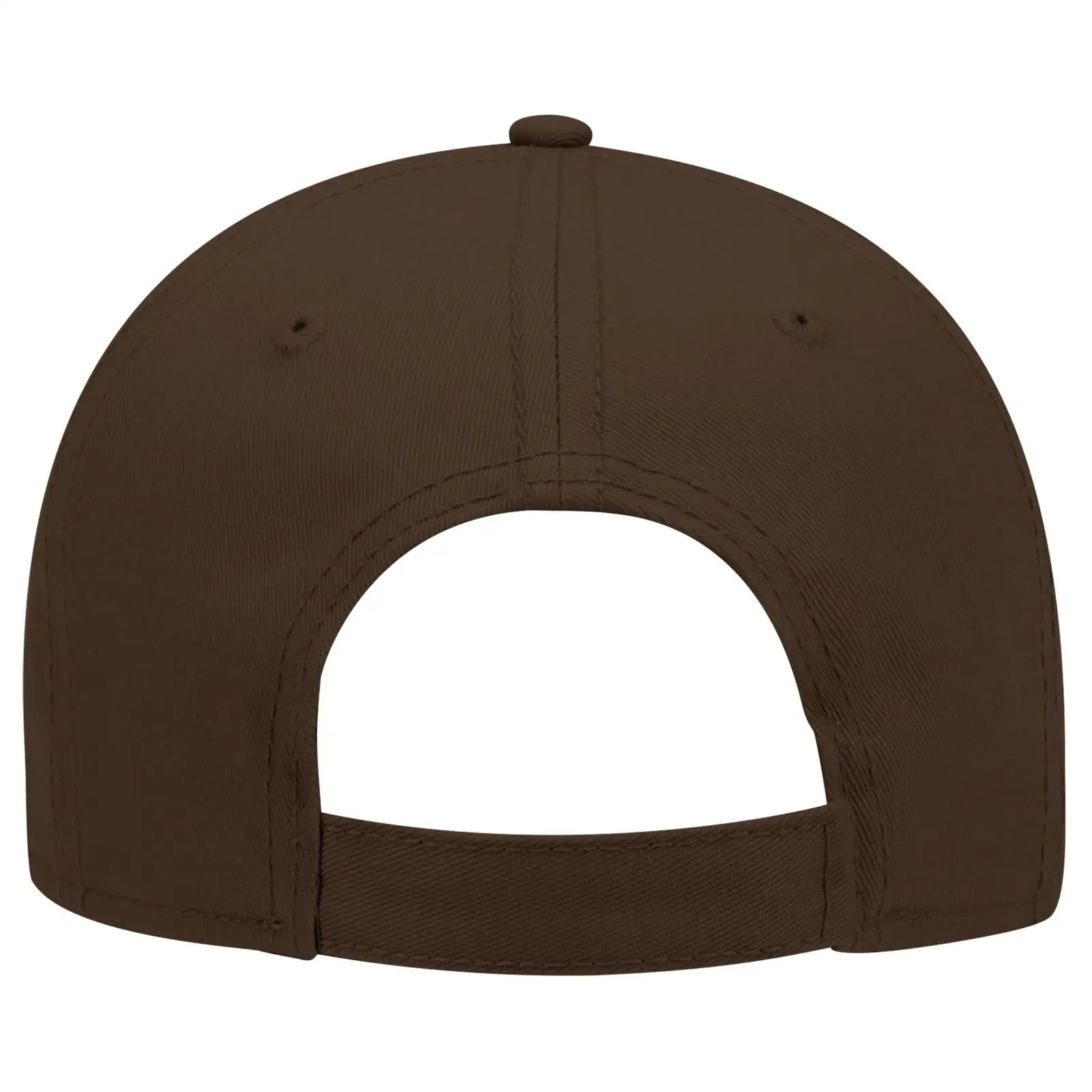 OTTO 19-768 6 Panel Low Profile Baseball Cap - Dk. Brown - Dk. Brown / 6 1/2’’ - 7 5/8’’