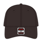 OTTO 19-768 6 Panel Low Profile Baseball Cap - Dk. Brown - Dk. Brown / 6 1/2’’ - 7 5/8’’