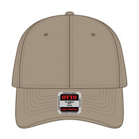 OTTO 19-768 6 Panel Low Profile Baseball Cap - Dk. Khaki - Dk. Khaki / 6 1/2’’ - 7 5/8’’