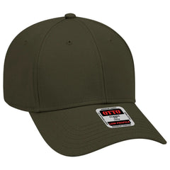 OTTO 19-768 6 Panel Low Profile Baseball Cap - Dk. Ol. Green - Dk. Ol. Green / 6 1/2’’ - 7 5/8’’