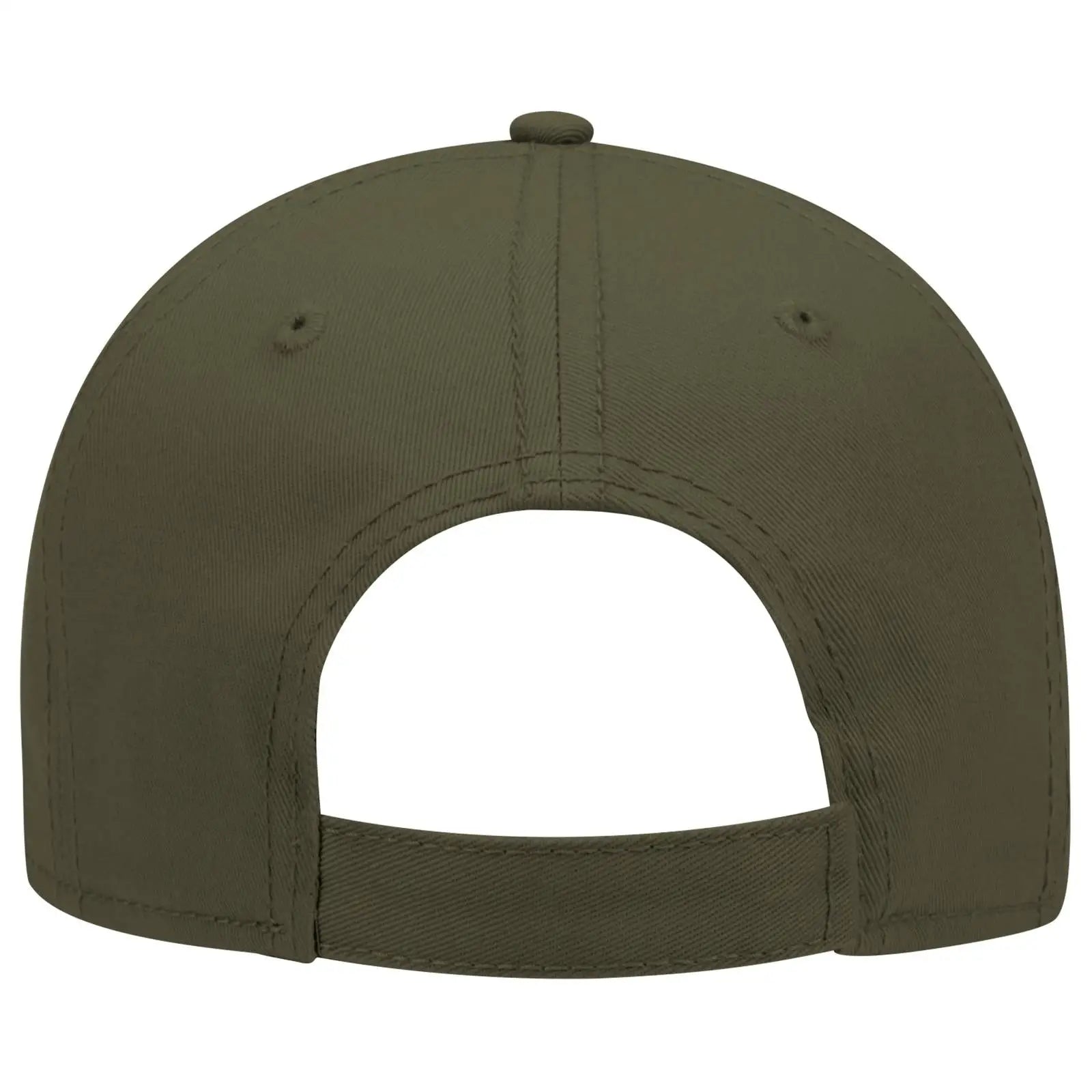 OTTO 19-768 6 Panel Low Profile Baseball Cap - Dk. Ol. Green - Dk. Ol. Green / 6 1/2’’ - 7 5/8’’