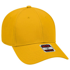 OTTO 19-768 6 Panel Low Profile Baseball Cap - Gold - Gold / 6 1/2’’ - 7 5/8’’