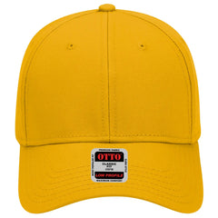 OTTO 19-768 6 Panel Low Profile Baseball Cap - Gold - Gold / 6 1/2’’ - 7 5/8’’