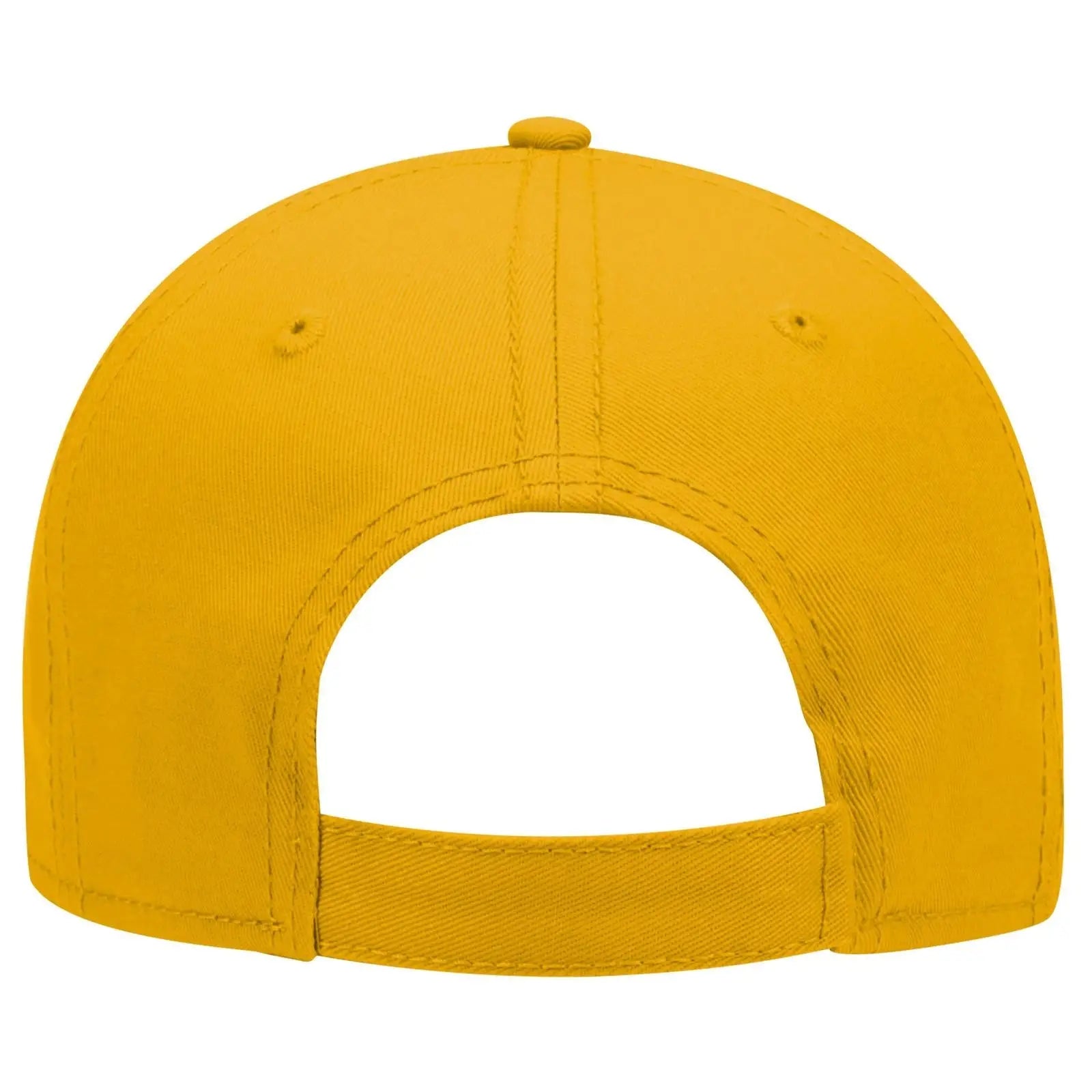 OTTO 19-768 6 Panel Low Profile Baseball Cap - Gold - Gold / 6 1/2’’ - 7 5/8’’