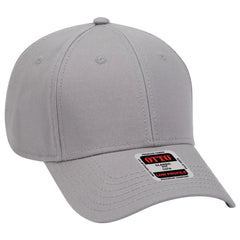 OTTO 19-768 6 Panel Low Profile Baseball Cap - Gray - Gray / 6 1/2’’ - 7 5/8’’