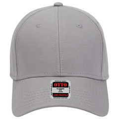 OTTO 19-768 6 Panel Low Profile Baseball Cap - Gray - Gray / 6 1/2’’ - 7 5/8’’