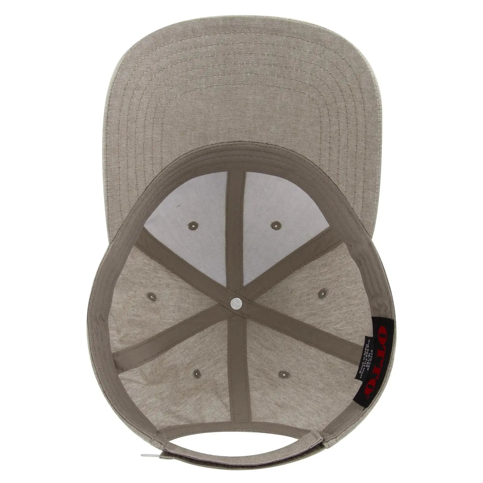 OTTO 19-768 6 Panel Low Profile Baseball Cap - Khk - Khk / 6 1/2’’ - 7 5/8’’