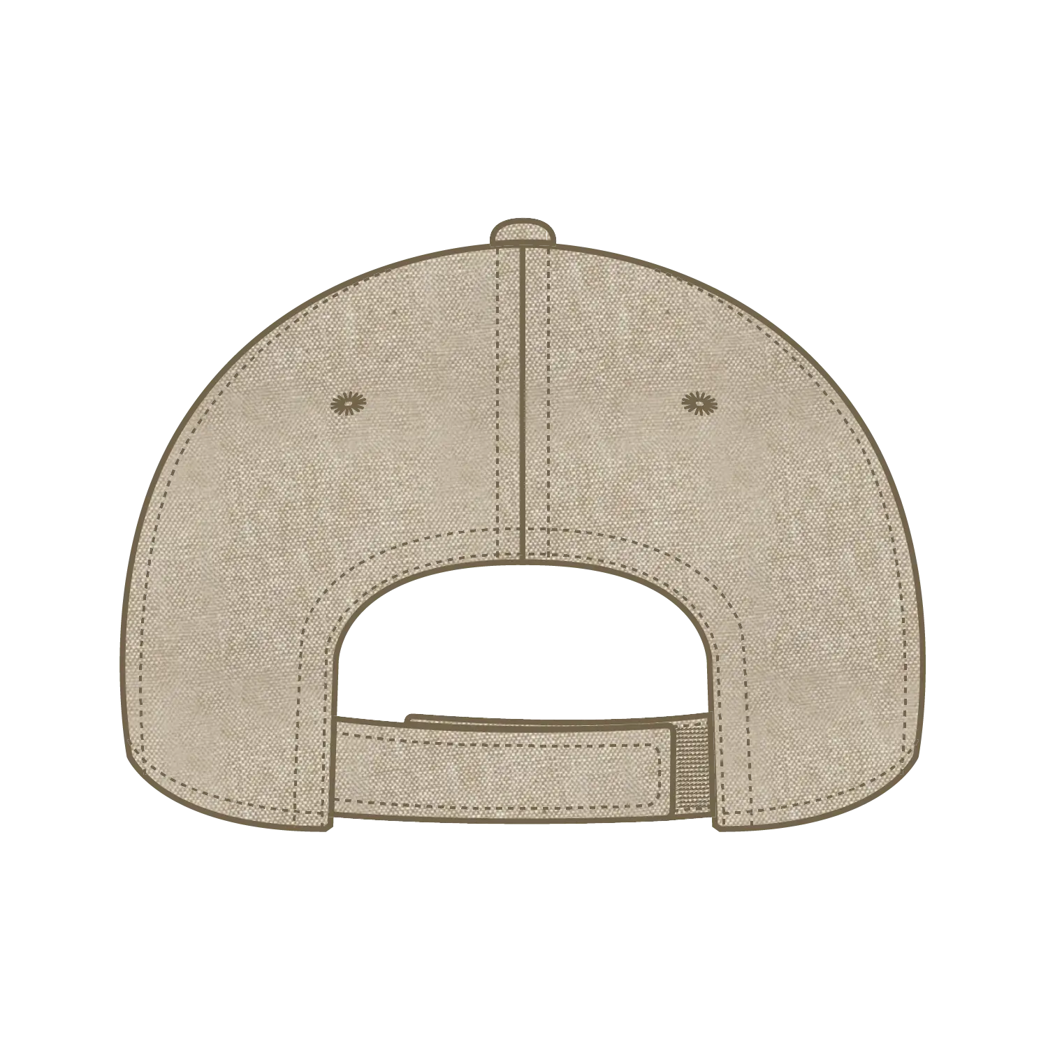 OTTO 19-768 6 Panel Low Profile Baseball Cap - Khk - Khk / 6 1/2’’ - 7 5/8’’