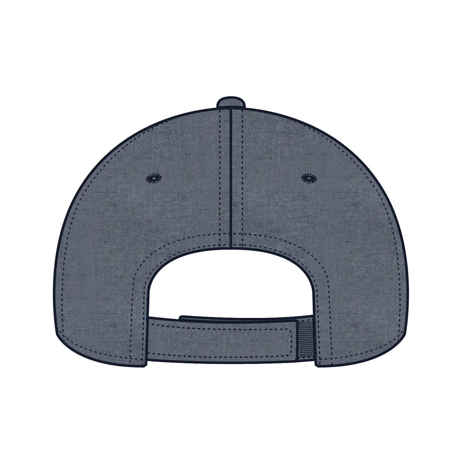 OTTO 19-768 6 Panel Low Profile Baseball Cap - Navy - Navy / 6 1/2’’ - 7 5/8’’