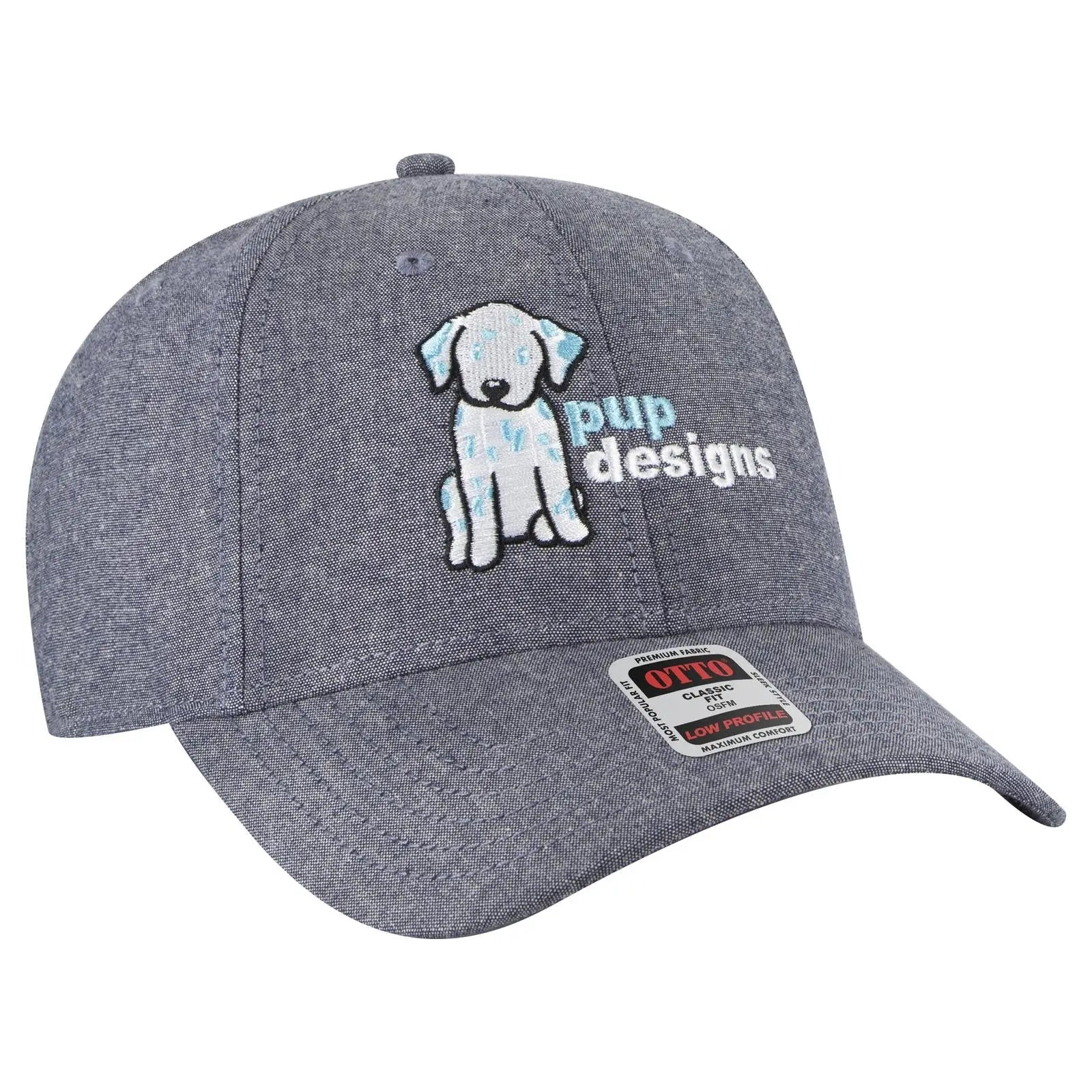OTTO 19-768 6 Panel Low Profile Baseball Cap - Navy Blue - Navy Blue / 6 1/2’’ - 7 5/8’’