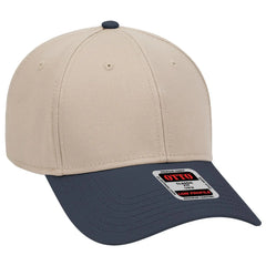 OTTO 19-768 6 Panel Low Profile Baseball Cap - Nvy/Kha/Kha - Nvy/Kha/Kha / 6 1/2’’ - 7 5/8’’