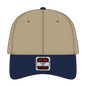 OTTO 19-768 6 Panel Low Profile Baseball Cap - Nvy/Kha/Kha - Nvy/Kha/Kha / 6 1/2’’ - 7 5/8’’