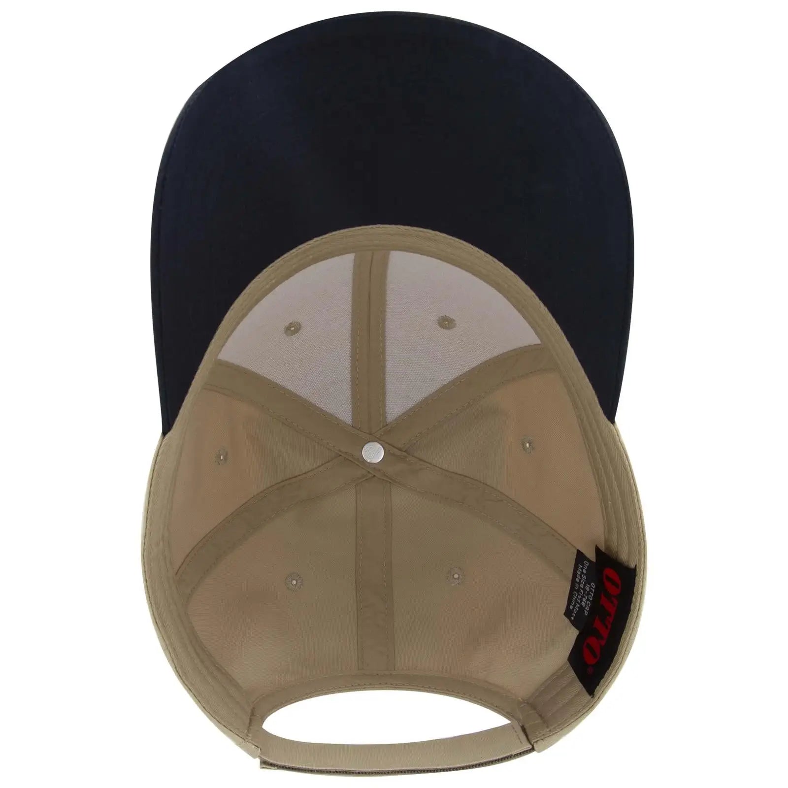 OTTO 19-768 6 Panel Low Profile Baseball Cap - Nvy/Khk/Khk - Nvy/Khk/Khk / 6 1/2’’ - 7 5/8’’