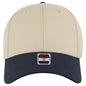 OTTO 19-768 6 Panel Low Profile Baseball Cap - Nvy/Khk/Khk - Nvy/Khk/Khk / 6 1/2’’ - 7 5/8’’