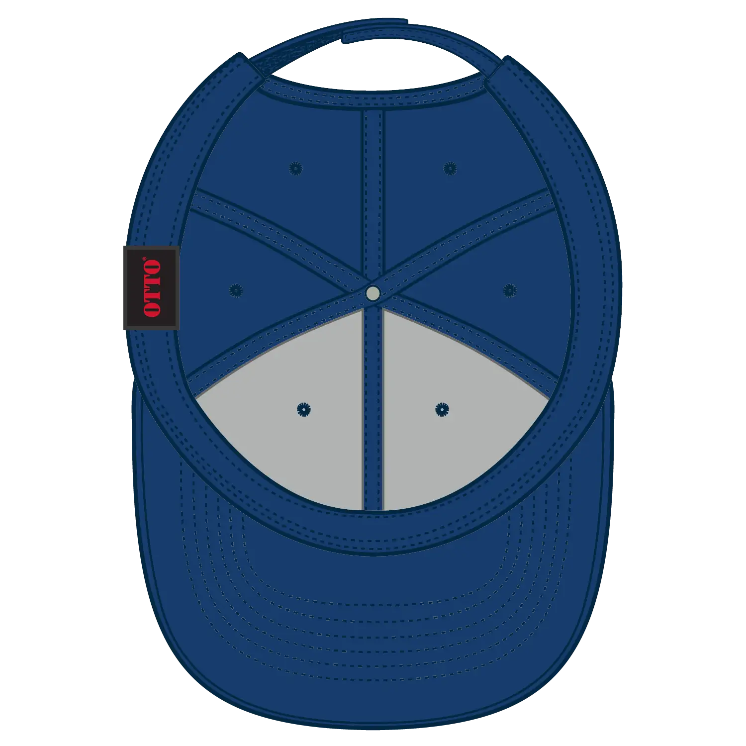 OTTO 19-768 6 Panel Low Profile Baseball Cap - Royal - Royal / 6 1/2’’ - 7 5/8’’