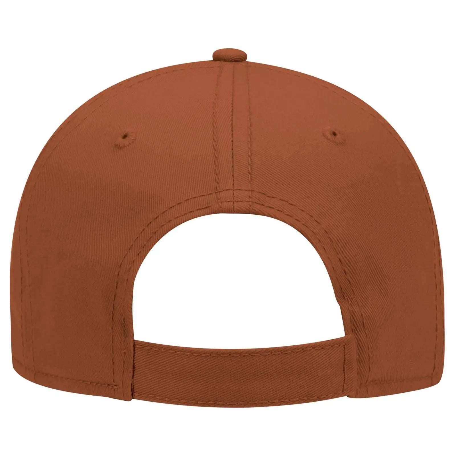 OTTO 19-768 6 Panel Low Profile Baseball Cap - Tx. Orange - Tx. Orange / 6 1/2’’ - 7 5/8’’