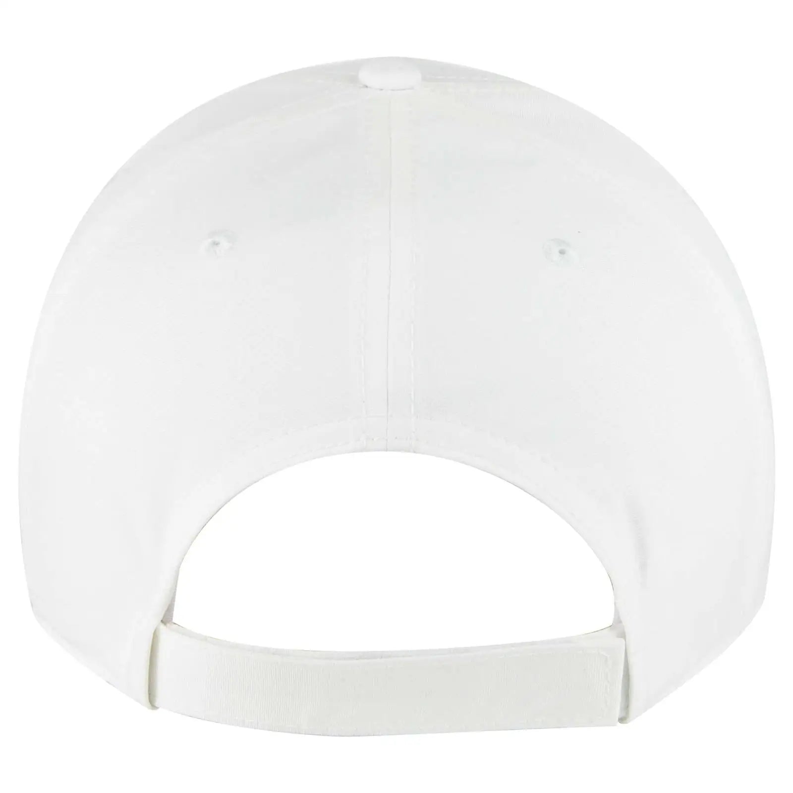 OTTO 19-768 6 Panel Low Profile Baseball Cap - Wht - Wht / 6 1/2’’ - 7 5/8’’